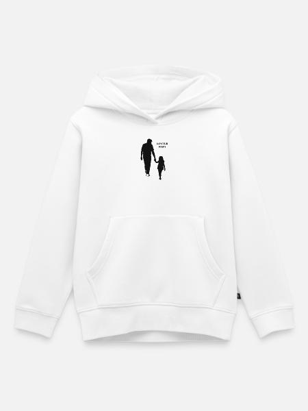 Bester Papa - Kinder Premium Organic Hoodie - Weiß