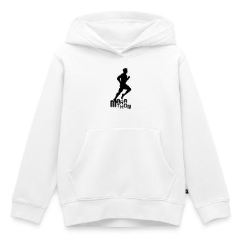 läufer - Kinder Premium Organic Hoodie - Weiß - Vorne - AI Model Kid Female (0cm)