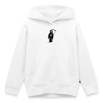 Ein Sensenmann -Der Tod mit einer Sense - Kinder Premium Organic Hoodie - Weiß - Vorne - AI Model Kid Female (0cm)