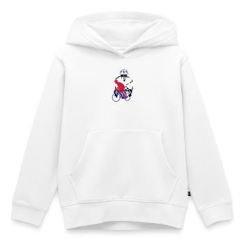 Rennrad - Kinder Premium Organic Hoodie - Weiß - Vorne - AI Model Kid Female (0cm)