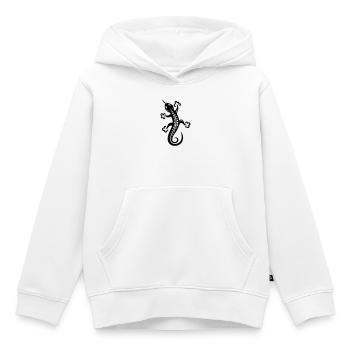 Lézard, lézard - Sweat Premium à capuche enfant bio - blanc - Devant - AI Model Kid Female (0cm)
