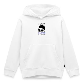 Natation Sort chlore odeur - Sweat Premium à capuche enfant bio - blanc - Devant - AI Model Kid Female (0cm)