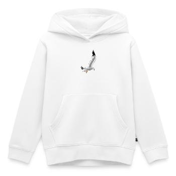 fliegende moewe vogel - Kinder Premium Organic Hoodie - Weiß - Vorne - AI Model Kid Female (0cm)