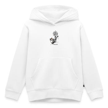 Mumie and Cat - Halloween Motiv - It´s spooky - Kinder Premium Organic Hoodie - Weiß - Vorne - AI Model Kid Female (0cm)