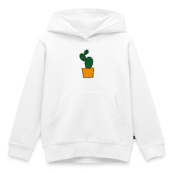 Cactus - Kids Premium Organic Hoodie - white - Front - AI Model Kid Female (0cm)