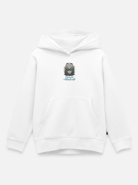 Jakobsweg, Pilger, Jakobsweg - Kinder Premium Organic Hoodie - Weiß