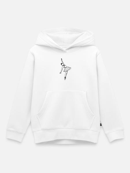 Ballettmädchen - Kinder Premium Organic Hoodie - Weiß