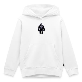 Gorilla - Kinder Premium Organic Hoodie - Weiß - Vorne - AI Model Kid Female (0cm)