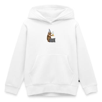 Eichhörnchen mit Lampe und Kissen - Kinder Premium Organic Hoodie - Weiß - Vorne - AI Model Kid Female (0cm)