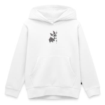 Lustige Fledermaus Cartoon Flughund - Kinder Premium Organic Hoodie - Weiß - Vorne - AI Model Kid Female (0cm)