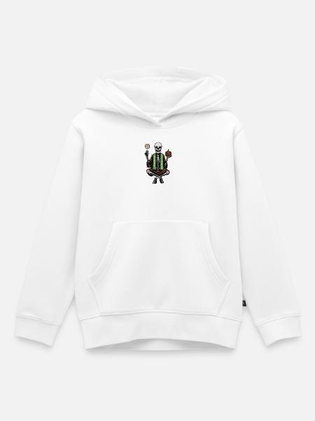 HALLOWEEN-NACHT - Kinder Premium Organic Hoodie - Weiß