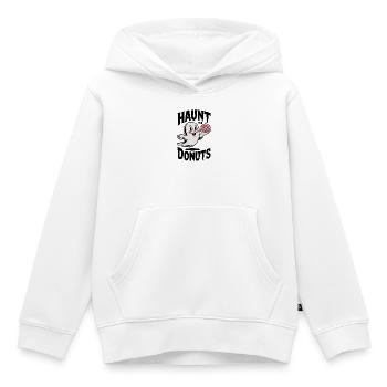 Hanter les beignets - Sweat Premium à capuche enfant bio - blanc - Devant - AI Model Kid Female (0cm)