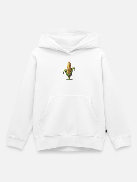 Pixelmais Pixelkunst - Kinder Premium Organic Hoodie - Weiß