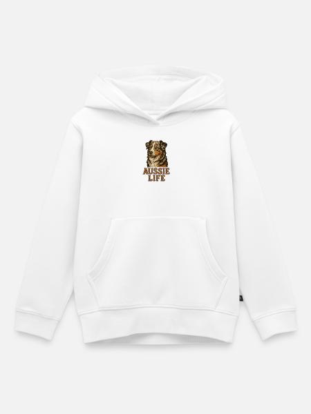 Australian Shepherd Hund - Australian Shepherd - Kinder Premium Organic Hoodie - Weiß