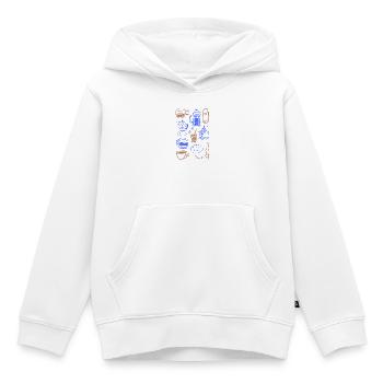 Coffeshop Essentials - Kinder Premium Organic Hoodie - Weiß - Vorne - AI Model Kid Female (0cm)