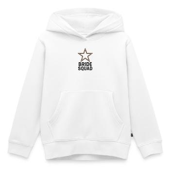 BRIDE SQUAD - Bridal Team - Bachelorette Party - Kids Premium Organic Hoodie - white - Front - AI Model Kid Female (0cm)