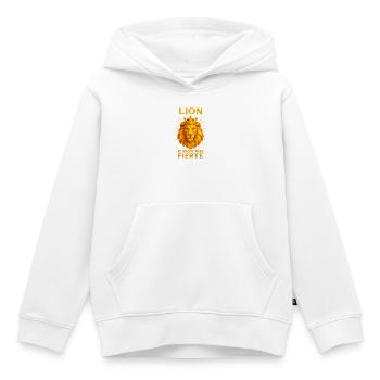 Signe astrologique du Lion - Astrologie - Sweat Premium à capuche enfant bio - blanc - Devant - AI Model Kid Female (0cm)