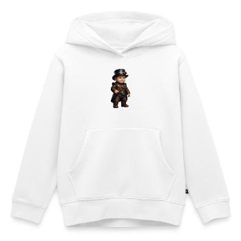 DAMPFPLÜSCHTIER – Baby & Kinder - Kinder Premium Organic Hoodie - Weiß - Vorne - AI Model Kid Female (0cm)