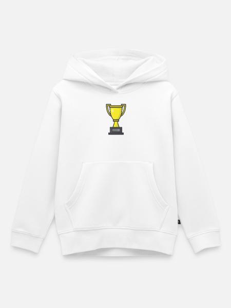 Trophäe - Kinder Premium Organic Hoodie - Weiß
