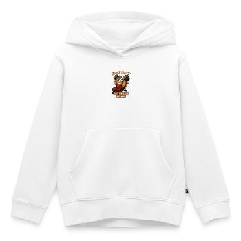 Entraînement du Père Noël brûlure des triceps de l’Avent - Sweat Premium à capuche enfant bio - blanc - Devant - AI Model Kid Female (0cm)