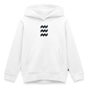 Eindhoven Vibes-Stickerei sieht schwarz aus (bedruckt) - Kinder Premium Organic Hoodie - Weiß - Vorne - AI Model Kid Female (0cm)