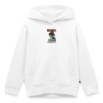 Brüllen in den Vorschul-Dinosaurier zurück zur Schule - Kinder Premium Organic Hoodie - Weiß - Vorne - AI Model Kid Female (0cm)