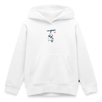 Opossum avec le tampon kanji - Sweat Premium à capuche enfant bio - blanc - Devant - AI Model Kid Female (0cm)