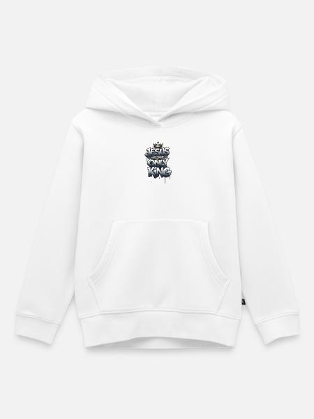 Jesus is the only King - Kinder Premium Organic Hoodie - Weiß
