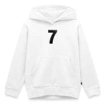 Gebrochene Sieben Grafik - Kinder Premium Organic Hoodie - Weiß - Vorne - AI Model Kid Female (0cm)