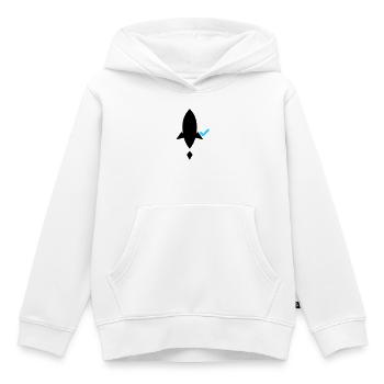 Ship it (after tests pass) – Developer CI/CD - Kinder Premium Organic Hoodie - Weiß - Vorne - AI Model Kid Female (0cm)