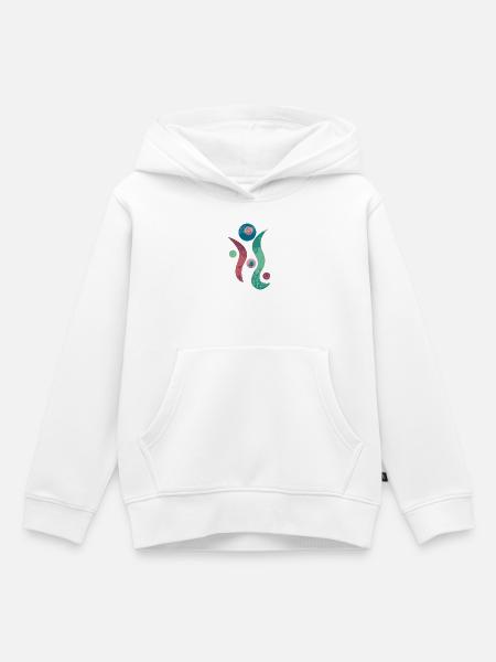 yoga-design_43 - Kinder Premium Organic Hoodie - Weiß