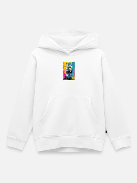 Otter - Kinder Premium Organic Hoodie - Weiß