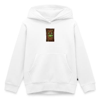 Dämonische Türgesichter Holz - Kinder Premium Organic Hoodie - Weiß - Vorne - AI Model Kid Female (0cm)