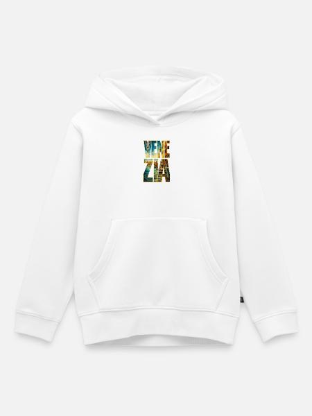 Venise-Goldene Kanäle - Kinder Premium Organic Hoodie - Weiß