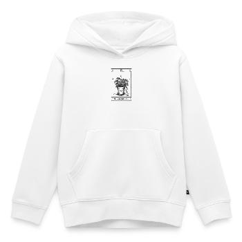 Oracle des plantes | Plantes d’intérieur de cartes de tarot - Sweat Premium à capuche enfant bio - blanc - Devant - AI Model Kid Female (0cm)