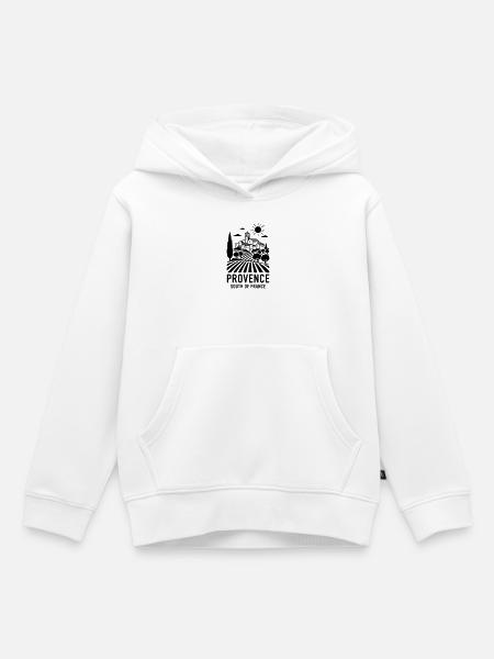 Provence Frankreich - Kinder Premium Organic Hoodie - Weiß