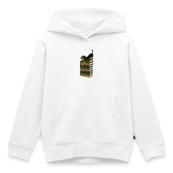 Hunde Bücher Lesen Dackel Geschenk für Leser - Kinder Premium Organic Hoodie - Weiß - Vorne - AI Model Kid Female (0cm)