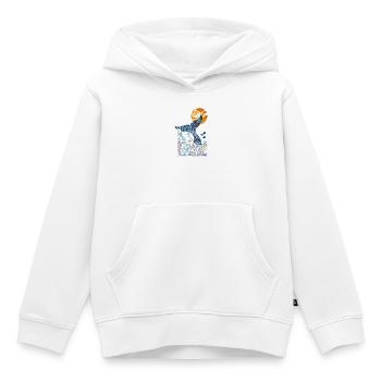 coda_balena2 - Kinder Premium Organic Hoodie - Weiß - Vorne - AI Model Kid Female (0cm)