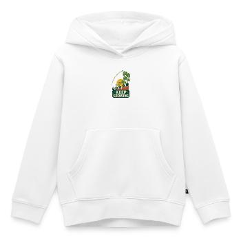 Keep Growing – Retro Pflanzen Motivation - Kinder Premium Organic Hoodie - Weiß - Vorne - AI Model Kid Female (0cm)