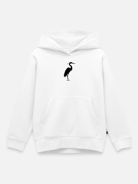 Heron - Kinder Premium Organic Hoodie - Weiß
