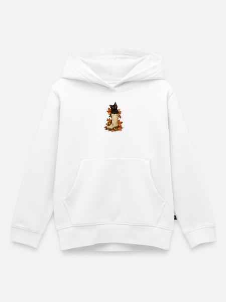 Capybara Canoeing - Kinder Premium Organic Hoodie - Weiß