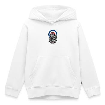 British Mod Scooter - Kinder Premium Organic Hoodie - Weiß - Vorne - AI Model Kid Female (0cm)