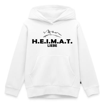 Heimat - Kinder Premium Organic Hoodie - Weiß - Vorne - AI Model Kid Female (0cm)