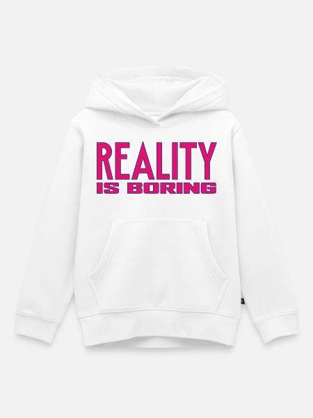 RealityIsLangweilig - Kinder Premium Organic Hoodie - Weiß