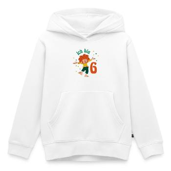 Pumuckl Ich Bin Sechs Geburtstagsmotiv - Kinder Premium Organic Hoodie - Weiß - Vorne - AI Model Kid Female (0cm)