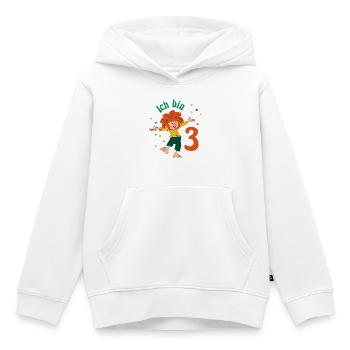 Pumuckl Ich Bin Drei Geburtstagsmotiv - Kinder Premium Organic Hoodie - Weiß - Vorne - AI Model Kid Female (0cm)