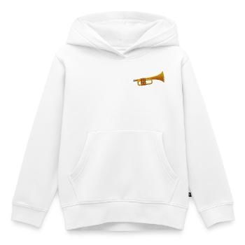 Trompete - Kinder Premium Organic Hoodie - Weiß - Vorne - AI Model Kid Female (0cm)