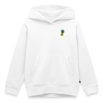 Ananas - Sweat Premium à capuche enfant bio - blanc - Devant - AI Model Kid Female (0cm)