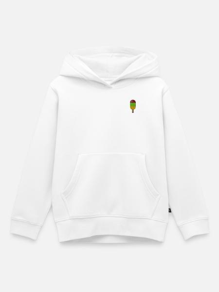 Eis am Stiel - Kinder Premium Organic Hoodie - Weiß