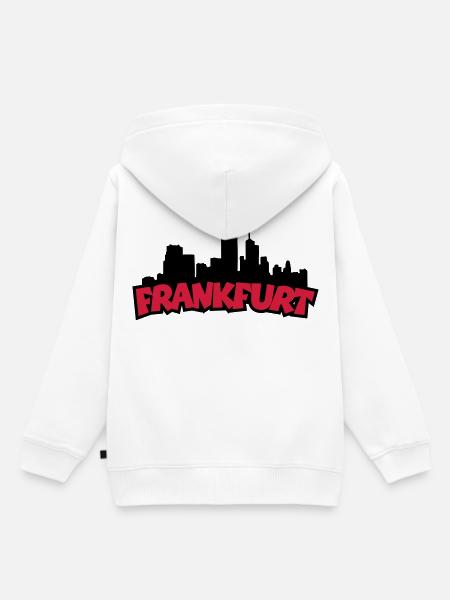 Frankfurt Skyline - Kinder Premium Organic Hoodie - Weiß